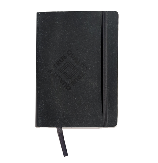 Small Black Heathered Journal - True Quality